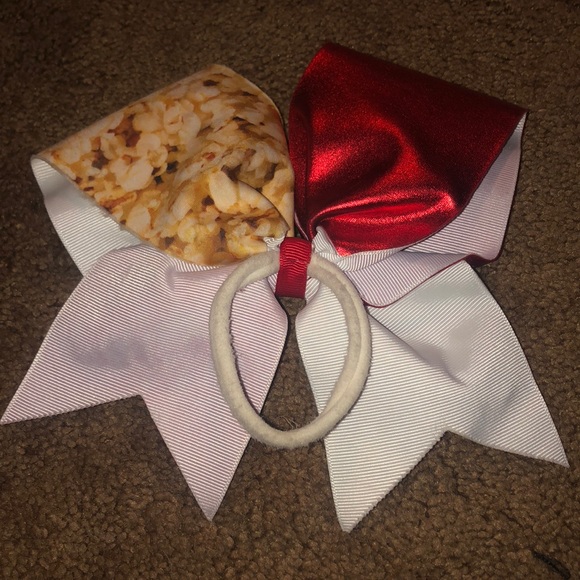 Cute popcorn Netflix and cheer bow - Picture 2 of 2
